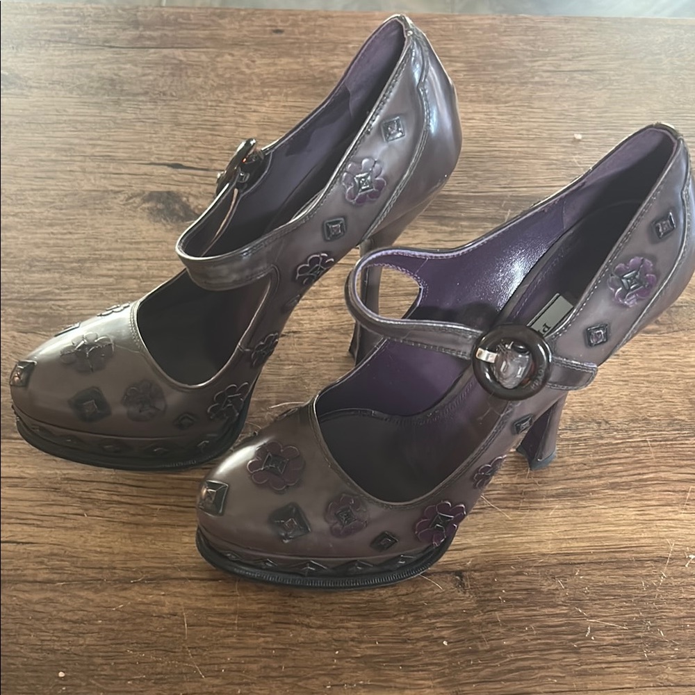 Fall 2012 Prada Purple Platform Mary Jane Heels: HTF larger size!!